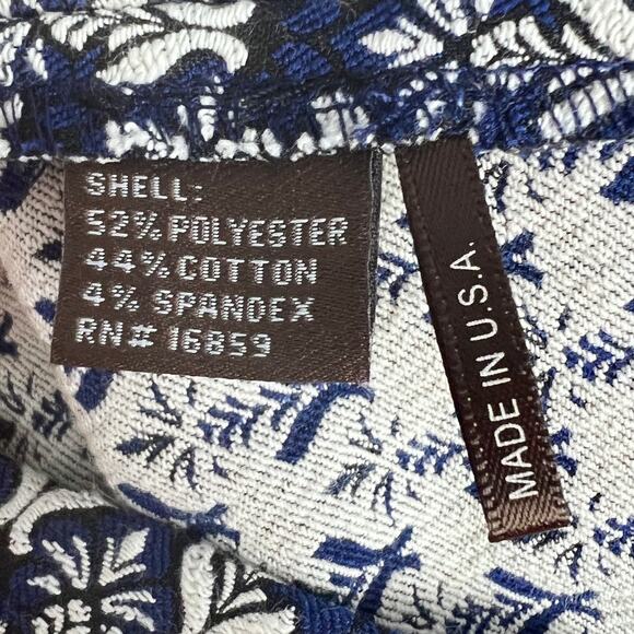 J. McLaughlin Women's 10 Pants Crop Ankle Geometric Jacquard Stretch Preppy Chic - Picture 6 of 10